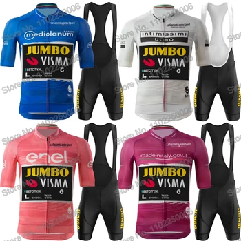 2023 Jumbo Visma Велосипедная Одежда Розовый Летний Тур По Италии Велоспорт Джерси Комплект Мужская Дорожная Велосипедная Рубашка Костюм Велосипедный Нагрудник Шорты Брюки