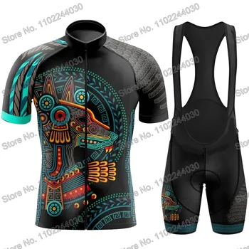 2023 Мексика, Велосипедная одежда для собак Xolo, Летний Трикотажный Комплект, Мужские рубашки для шоссейных велосипедов, Костюм с короткими рукавами, Велосипедный Нагрудник, Шорты
