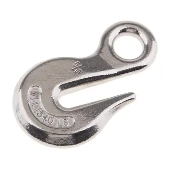 4-дюймовый крюк для лебедки с проушиной, буксирные крюки для подъемной лебедки из нержавеющей стали