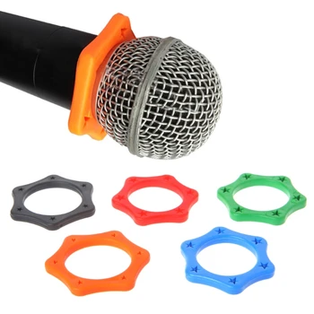 5 шт. резиновое противоскользящее роликовое кольцо для защиты портативного беспроводного микрофона T84D