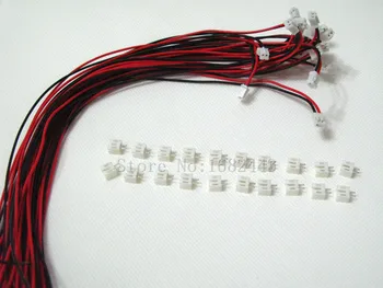 50 КОМПЛЕКТОВ Micro Mini JST 2.0 PH 2-Контактный разъем с проводами, кабелями 300 мм
