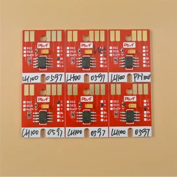 6 штук чипов mimaki LH-100 для постоянных чипов Mimaki UJF3042 LH100 spc 0597 BK C M Y WH PR с автоматическим сбросом чипов