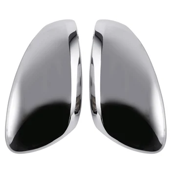 Abs Хромированные Защитные чехлы для автомобильных зеркал заднего вида Наклейки на зеркала заднего вида для Peugeot 208 2014 - 2017 Аксессуары