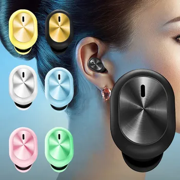 Bluetooth 5.0 F911 Мини-Наушники Беспроводные Single Bluetooth Macaron Color Ear Совместимые Стереонаушники-Вкладыши Гарнитура Bluetooth