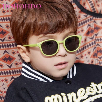 DOHOHDO 2023 Детские Поляризованные Солнцезащитные очки TR90 Для мальчиков И девочек Солнцезащитные очки Силиконовые Защитные Очки Подарок Для Детей Детские Очки UV400
