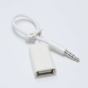 EClyxun 1 шт. разъем USB 2.0 для подключения аудиокабеля AUX 3,5 мм, разъем для зарядки для автомобиля и т. Д.