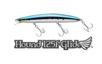 IMA Glider Hound 125F Glide, импортирован из Японии, ультрадальний плавающий гольян, 20 г черной рыбы