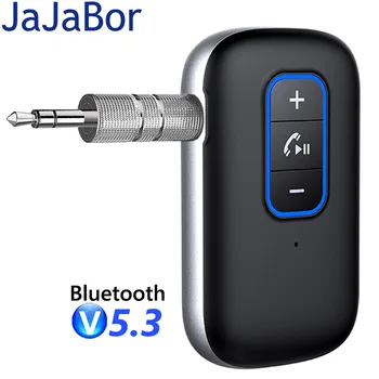 JaJaBor Беспроводной Автомобильный Комплект Громкой Связи 3,5 мм AUX Аудиоадаптер Стерео Музыкальный Mp3-Плеер Автомобильный Приемник Bluetooth 5,0