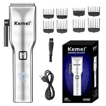 Kemei Cord/Беспроводной профессиональный триммер для волос для мужчин Литиевая машинка для стрижки бороды Перезаряжаемая Электрическая Парикмахерская Машинка для стрижки