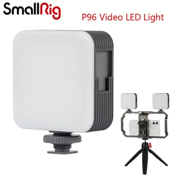 SmallRig P96 Mini Video LED Light 2700-6500 k CRI 95 Портативный Встроенный Литиевый Аккумулятор с Портом Type-C С несколькими Способами Крепления Лампы