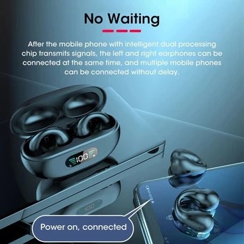 TWS Беспроводные Bluetooth Наушники для Ambie Sound Earcuffs Ушные Серьги С Костной Проводимостью Спортивные Наушники-Вкладыши для смартфонов