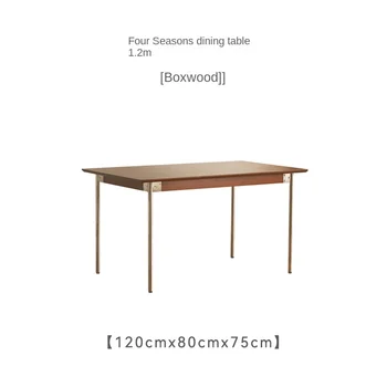 Wyj Обеденный стол в японском стиле, Комбинация стульев, Бытовой Прямоугольный стол, Бревенчатая мебель