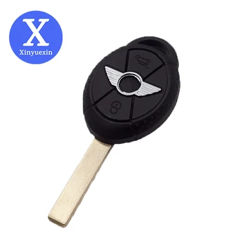 Xinyuexin Uncut Blade Дистанционный автомобильный брелок Чехол Подходит для старого BMW Mini Cooper S R50 R53 Пустой ключ 3 кнопки Автомобильные аксессуары