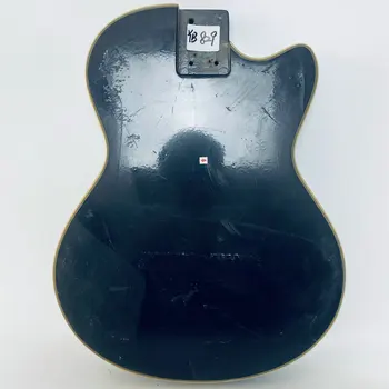 YB829 Незаконченный корпус гитары Mute для правой руки черного цвета с повреждениями и грязью Специальные распродажи