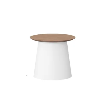ZL круглый чайный столик из массива дерева, приставной столик для гостиной, комбинированный столик для спальни с эркером, маленький чайный столик
