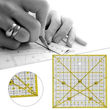 Акриловая линия 30 60 90 градусов; линейка для шитья своими руками; Инструмент для измерения / рисования / рукоделия; квадратная линейка для пэчворка из ткани