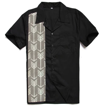 В ПРОДАЖЕ!Рубашка со стрелками, винтажная хип-хоп одежда с принтом, мужские панно в стиле клуба Рокабилли, вдохновленные Чарли Харпером.