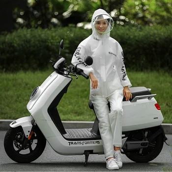 Водонепроницаемый мотоциклетный дождевик, плащ + непромокаемые брюки, пончо, мотоциклетная дождевальная куртка, дождевик для езды на мотоцикле, скутере, дождевик