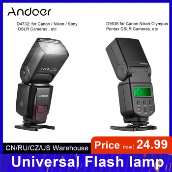 Вспышка Andoer AD-960II с Универсальным ЖК-дисплеем На камере Speedlite Flash GN54 для Цифровой Зеркальной камеры Nikon Canon Pentax