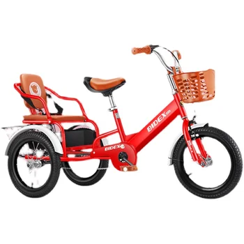 Детский трехколесный велосипед Wyj Child с педалями и задним ковшом
