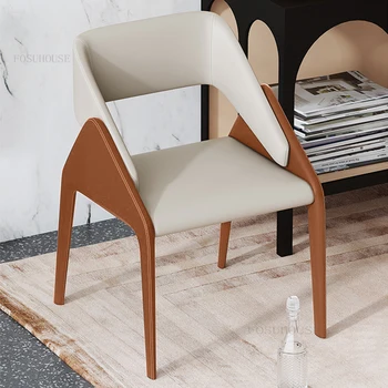 Дизайнерские Офисные Обеденные стулья для переговоров Итальянская гостиная Спальня Кресло Со спинкой Современный минималистский Кабинет Досуг Одноместный стул