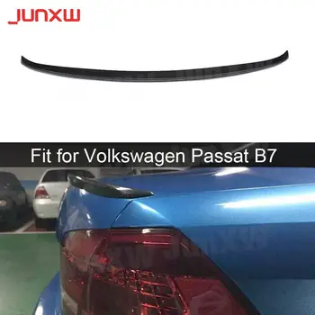Задний спойлер из углеродного волокна для Volkswagen VW Passat B7 2010-2015 Наклейка для отделки багажника автомобиля внешняя отделка багажника
