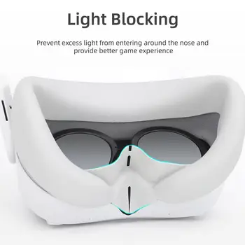 Защитный от пота силиконовый чехол для виртуальной реальности, накладка для глаз, силиконовая накладка для лица, маска, подушка для лица, совместимая с аксессуарами для очков виртуальной реальности Pico 4