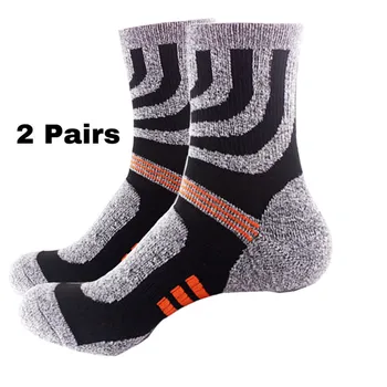 Зимние мужские носки бесшовные утепленные теплые шерстяные кашемировые зимние носки для альпинизма, походов, спортивных ботинок, напольных носков для сна для мужчин