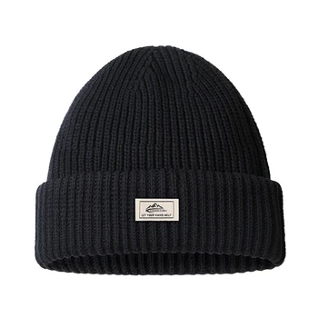 Зимняя теплая шапка для мужчин, уличная Толстая вязаная хлопковая шапочка-бини, кепка для холодной погоды, Лыжный спорт, пешие прогулки, Бег, Спортивный аксессуар