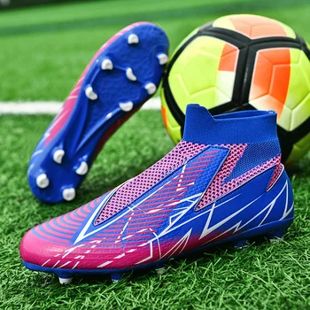 Качественная нескользящая футбольная обувь для футзала Messi, Оптовые Футбольные бутсы Sociaty Chuteira Campo, бутсы для тренировок, Женские кроссовки TF / AG