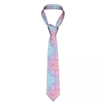 Классический мужской галстук, шелковые мужские галстуки для свадебной вечеринки, деловой галстук для взрослых, повседневный галстук с этническим рисунком мандалы
