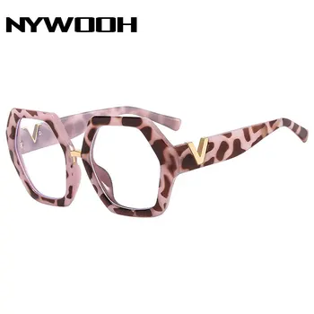 Компьютерная женская оправа для очков NYWOOH, мужские Винтажные Металлические полые очки, женская оптическая оправа для очков с блокировкой синего света
