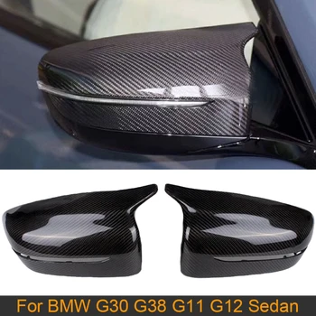 Крышки Зеркал заднего Вида LHD Для BMW 5 Серии G30 G38 7 Серии G11 G12 Седан 2017-2020 Автомобильные Крышки Зеркал Заднего Вида Из Углеродного Волокна /ABS