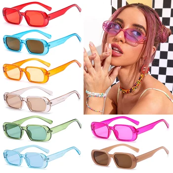 Маленькие овальные солнцезащитные очки в стиле ретро, женские пластиковые очки серого чая с защитой от ультрафиолета, Летние модные очки, Мужские Очки для рыбалки, Велосипедные очки, аксессуары