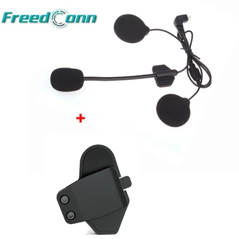 Микрофон Гарнитуры Зажим для Микрофона и Кронштейна Для Шлема FreedConn T-MAX Bluetooth-Интерком для Шлема с Открытым лицом/Наполовину/Откидным верхом
