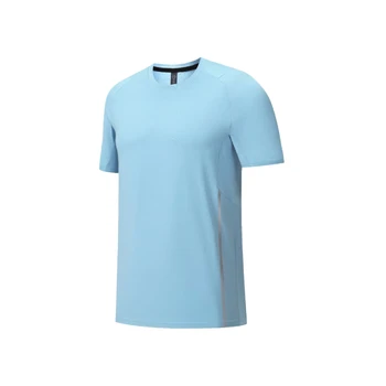 Многоцветная мужская футболка для бега с круглым вырезом, короткий рукав, Быстросохнущая спортивная футболка из спандекса для занятий бодибилдингом