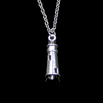 Модное 25 *8 мм полое 3D ожерелье с подвеской-маяком, звено цепи для женского колье-чокера, Креативный ювелирный подарок для вечеринки