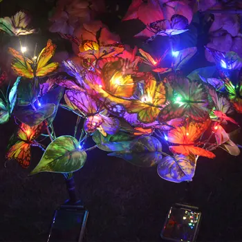 Можно использовать солнечную уличную лампу Butterfly, подходящую для газона, парка, в любое время года