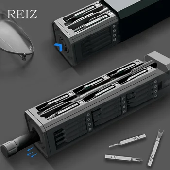 Набор прецизионных отверток REIZ Магнитный Набор винтов с шестигранной головкой S2 Torx Для ремонта телефона часов Компьютера Портативного ПК Ручной инструмент