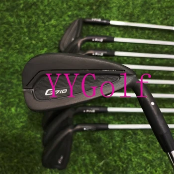Новое Поступление 9ШТ Клюшки Для Гольфа Утюги G710 Black Club Golf Iron Set 4-9SUW R/S Стальные/Графитовые Валы Головные Уборы Быстрая Доставка