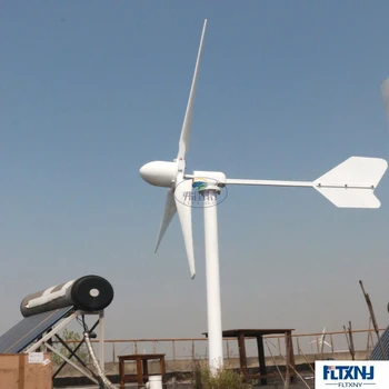 НОВЫЙ 2020 Горизонтальный Ветрогенератор мощностью 1 кВт мощностью 1000 Вт 48 В 96 В 120 В 230 В Для Автономной или Внутрисетевой Работы С Солнечной Панелью