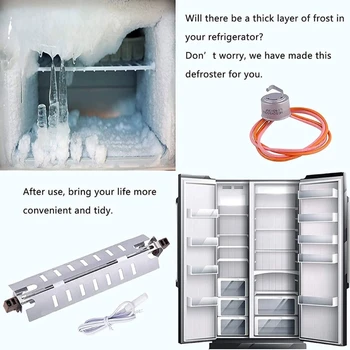 НОВЫЙ холодильник, Размораживающий нагреватель, термостат, Датчик температуры в сборе для электрического WR51X10055 AP3183311 914088
