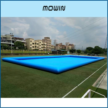 Подгонянный напольный коммерчески большой утолщенный бассейн пвк раздувной Голубой закрытый плавательный бассейн пвк для игры на открытом воздухе.