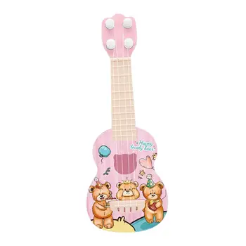 Профессиональная игрушка-гитара укулеле с 4 регулируемыми струнами для праздничных подарков