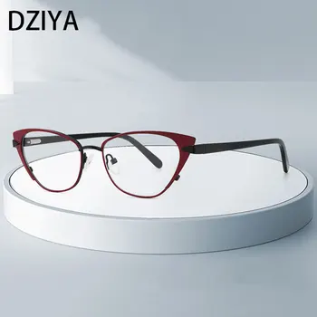 Ретро металлическая оправа для очков с синим светом, женские модные оптические компьютерные очки, очки по индивидуальному рецепту 60700