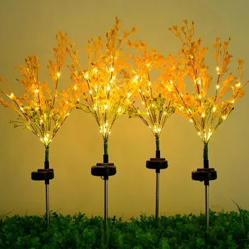 Светодиодная Лампа для Цветочной композиции на солнечной Батарее, Садовый Газон, Освещение для Праздничного Оформления Виллы на открытом Воздухе