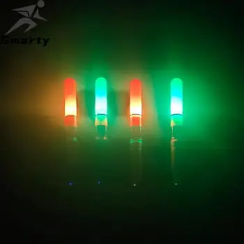 Светящиеся палочки Зеленый / красный с батарейным питанием, 1шт светодиодный светящийся поплавок, снасти для ночной рыбалки, светодиодный электрический поплавок для легкой рыбалки