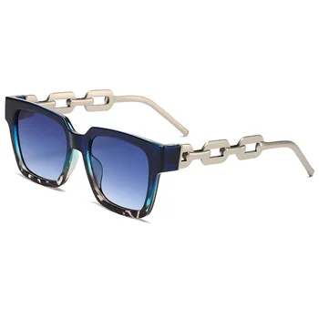Солнцезащитные очки на квадратной цепочке Tibortana для женщин и мужчин, винтаж, роскошь, UV400, Модный, стильный 3291