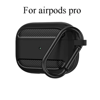 Чехол для Apple Airpods Pro, чехол для наушников из углеродного волокна Tpu, Аксессуары Для наушников Airpods Pro, чехол для беспроводных наушников Bluetooth, защитный чехол